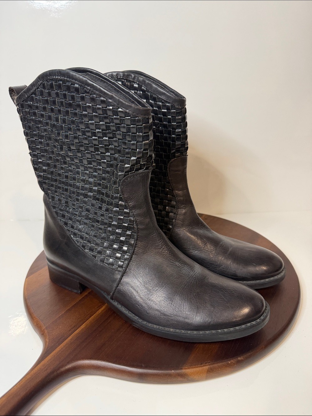Savio 1969 Italian Made in Italy Black Leather Boots Size 39
